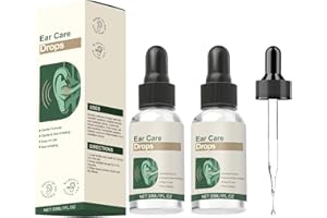 VOGUZY Ear Care Drops Gentle Formula 2PCS, Natural Ingredients, Relieve Tinnitus by Unblocking Secretions for Daily Ear Hygiene, Easy to Use & Portable for Men & Women