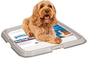 Pawise Dog Pee Pad Holder for Puppy, Puppy Pad Holder Tray, Pet Training Pee Pad, Indoor Potty Tray for Senior Dogs, Dog Toilet for Newborn Puppies, 23.5" x 23.5"