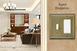 OKAWYC Toggle/Decorator Light Switch Cover Belaire