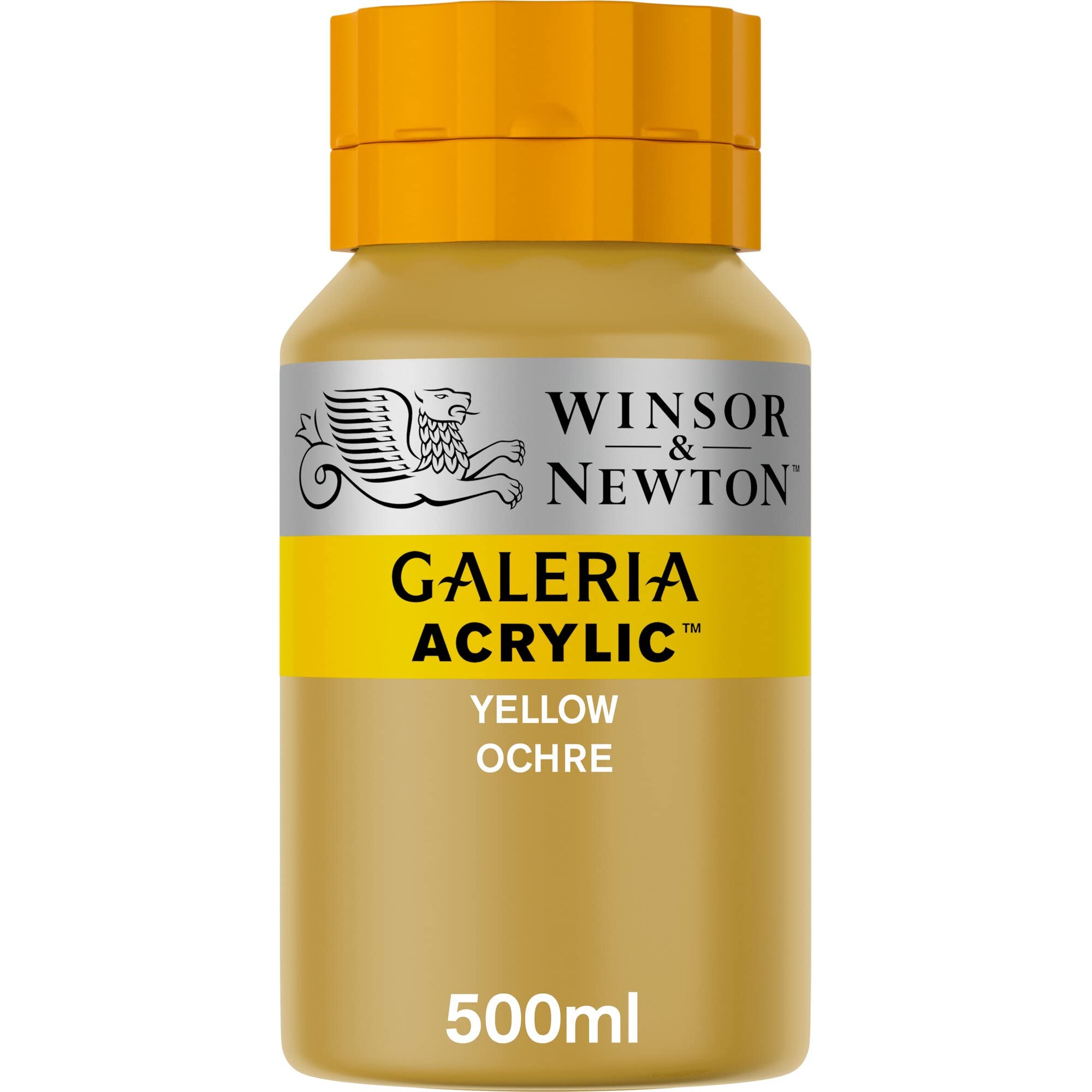 Winsor & Newton, Galeria Acrylic, Yellow Ochre, 500ml