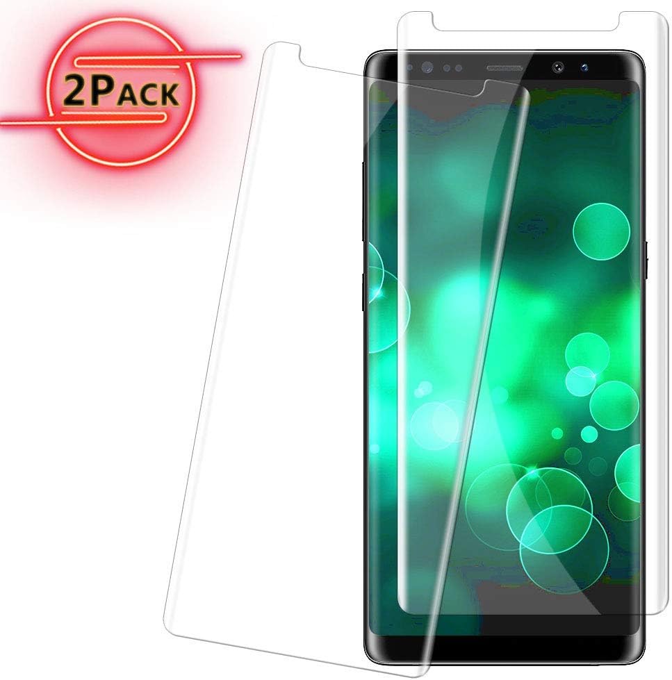 Note 9 Screen Protector for Galaxy Note 9 Friendly Case Anti-Bubble 9H Hardness Anti-Scratch 2-Pack Clear