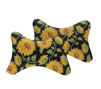 Amazon Com Niyoung Beautiful Sunflower Car Seat Neck Pillow Neck