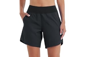 Willit Women's 5" Swim Board Shorts Quick Dry Beach Swimming Shorts UPF 50+ High Waisted Liner Pockets