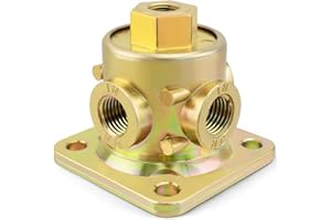 Hulyxayfave 3-Way Pilot Valve Fit for Haldex 90554615, 1/8"-1/4" NPT Ports Air Pilot Valve for Semi Trailer and Truck, 90554615PTP