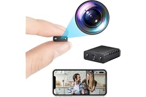 Crazydays BAKEWAY Mini Wireless WiFi Camera Security Camera HD 1080P Nanny Camera with Night Vision，Remote Viewing for Security with iOS,Android Phone