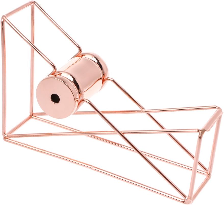 huanban072 Rose Gold Hollow Tape Cutter Washi Storage Organizer Stationery Office Supplies