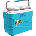 Pinnacle 10 Liter Insulated Cooler Lunch Box -Portable Camping/Picnic Hard Cooler –Coolbox Keeps Cool for 48 hrs. with Ice Retention–Heavy Duty Cooler for Beach, Grill, Travel,Tailgating,Small