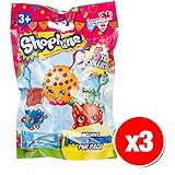 Shopkins Clip On Plush Hanger Figures Mystery Pack (3x Packs)
