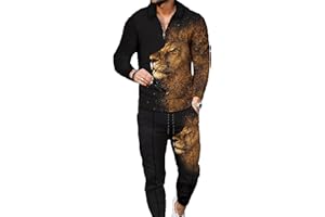 Kubsid Mens Tracksuit Set 2 Piece Long Sleeve Polo Shirt and Pants Jogging Sweatsuits Sets Casual Fashion Vacation Outfits