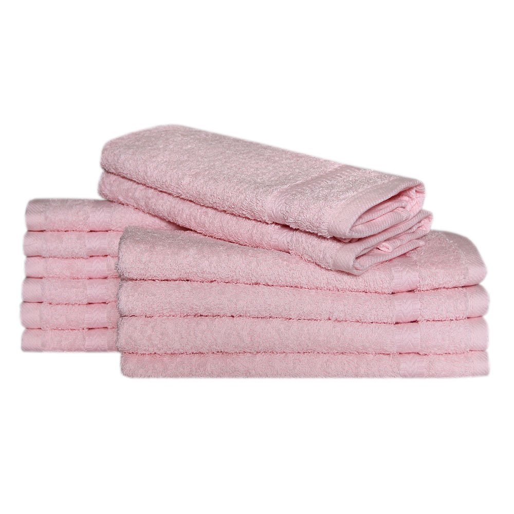 Go West 30 x 50 cm Combed Cotton Guest Towel, Pack of 12, Pink