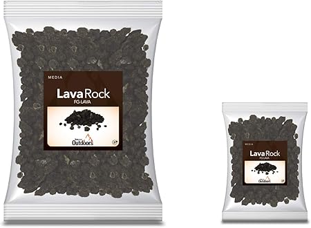 Amazon Com Firegear Black Lava Rock Fg Lava 10 10 Pounds