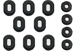 SOIKOI NACHEE Motorcycle Rubber Grommet Single Side Cover Oval Washer for Honda CB100 CB125S CB200 CL100 CL100S CL125S SL100 125 TL125 125S XL100 ?Fit for CB100 CB125S