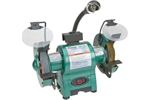 Grizzly Industrial T24463-6" Bench Grinder with Work Light