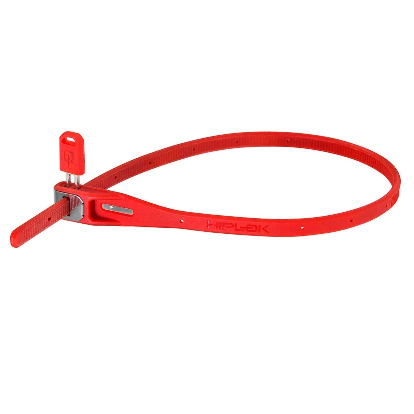 Hiplok Z LOK Bike Lock/Bike Helmet Lock x 2 (Twin Pack) - Red. Lightweight Zip Tie, Steel Core, 400mm Locking Area. Ideal Bicycle Lock & Helmet Lock