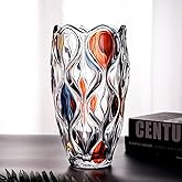 Hand Painted Colorful Vase 11.6 inch Tall.