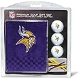 Team Golf Premium NFL Golf Gift Set: Embroidered Deluxe Golf Towel, 3 Golf Balls, and 14 Golf Tees (2-3/4" Regulation)