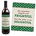 Big Dot of Happiness Ugly Sweater - Holiday and Christmas Wine Bottle Label Stickers - Set of 4
