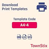 TownStix A4 White Sticker Labels 4 per Sheet 150 Sheets 600 Labels view 7