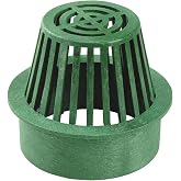 Rocky Mountain Goods Atrium Grate Storm Drain Basin 3&rdquo; Green - Block Leaves and Debris while Draining - Easy Install - Heavy Duty Plastic - UV Resistant - Natural Blend in Green