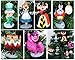 Alice in Wonderland 6 Piece Christmas Tree Ornament Set Featuring Alice, White Rabbit, Cheshire Cat, Queen of Hearts, Mad Hatter, and Tweedle Dum & Tweedle Dee - Shatterproof Design 3