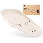 Baby Uma Wipeable Changing Pad - 100% Waterproof Baby Changing Pad for Dresser, Comfortable EVA Foam, 27&Prime; x 17.5&Prime;