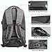 Business Laptop Backpack, NPET Anti-Theft Waterproof Travel Backpack with USB Charging Port High-Visible Reflective Strip Survival Whistle College School Bookbag for Women & Men - Grey