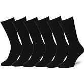 Easton Marlowe Mens Dress Socks 6 Pair Combed Cotton Classic Patterns No Seam Comfort