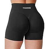 YEOREO Hidden Scrunch Workout Shorts Vision Women Seamless Gym Shorts High Waist Yoga Shorts
