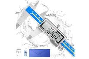 QFUN Caliper Measuring Tool Digital Caliper Industrial Quality Precision Electronic Vernier Caliper Inch/Millimeter Measurement Micrometer for Jewelry - Accuracy Ip54 Waterproof Caliper Measure Tool