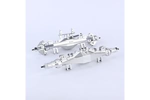 RCAWD 7075 LMT Front & Rear Axle Set, 90% More Durable Housing with 40CrMo Gears & Metal Differential Upgrades Parts for Losi 1/8 Solid Axle #LOS242031#LOS242030