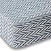 Blue Gray Herringbone Crib Sheet for Boys and Girls - Double Brushed Ultra Microfiber Luxury Crib Sheet Set By Where The Polka Dots Roam. Fits a Standard 52 mattress