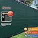 Fence4ever 8'x50' 8ft Tall 3rd Gen Olive Green Fence Privacy Screen Windscreen Shade Cover Mesh Fabric (Aluminum Grommets) Home, Court, or Construction