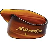 D'Addario National Celluloid Thumb Picks Large Tortoiseshell, 4-Pack | D'Addario National picks provide comfortable fit, classic tone, precise attack and reliable control for guitar and banjo.