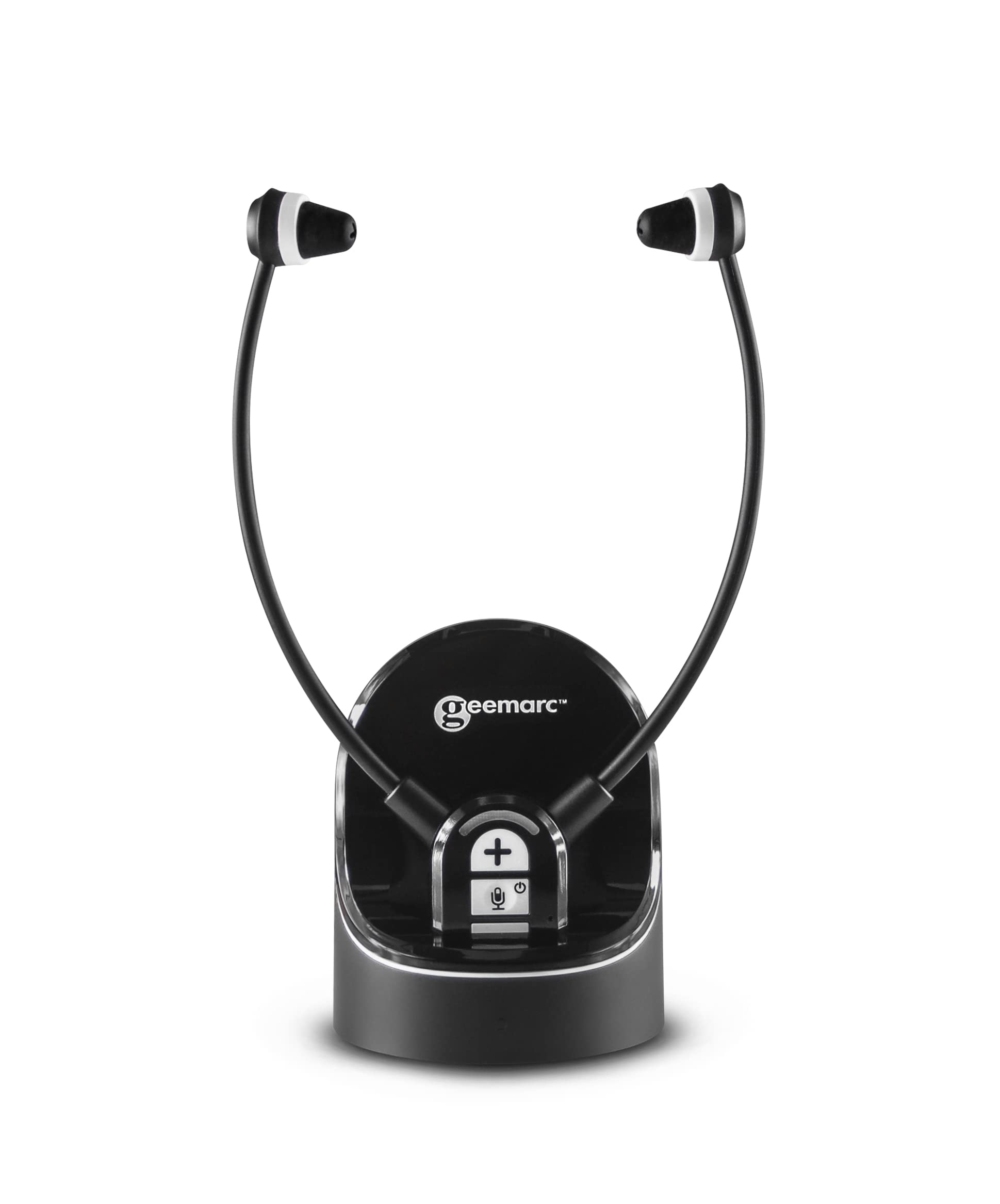 Geemarc CL7370 - Loud Wireless TV Headset for Seniors and Hearing Impaired - Can Be Used as a Personal Listener that Amplifies Ambient Sounds - Low to Severe Hearing Loss - UK Version