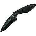 KA-BAR 2486 TDI/Hinderer Hell Fire Fixed Blade Knife, Black,steel