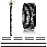 18 Gauge 5 Conductor Electrical Wire 25FT, UL 2464 18 AWG 5 Wire Cable Tinned Copper PVC Stranded 18/5 Core Wire for LED Lighting, Outdoor Low Voltage Extension Cable, Automotive etc.