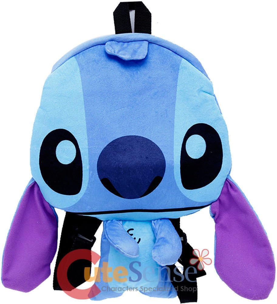 Disney Lilo and Stitch Flat Plush Doll Backpack 15in Stitch Costume Bag