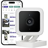 WyzeCam Cam v3 Security Camera for Pets, Indoor/Outdoor Home Security Camera with 1080p Color Night Vision Motion & Sound Detection, Compatible with Alexa & Google, White, 1-Pack