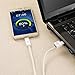 PLAY X STORE Flat Cable With OTG.Date And Charge.Durable And Avoid Twisting TPE Material.Standsrd 3 FT.For Android.White.