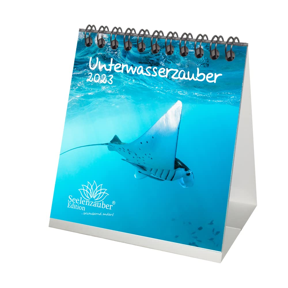 Underwater Magic Desk Calendar for 2023 Format 10 cm x 10 cm Underwater