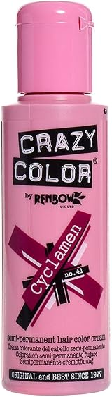 Crazy Color Cyclamen Semi-Permanent Hair Dye 100ml by Crazy Color view 2