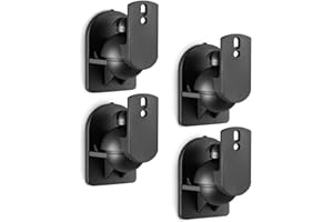WALI Speaker Wall Mounts, Bookshelf Speaker Wall Mount Brackets, Surround Sound Speaker Mounts, Hold up to 7.7 lbs, (SWM402),