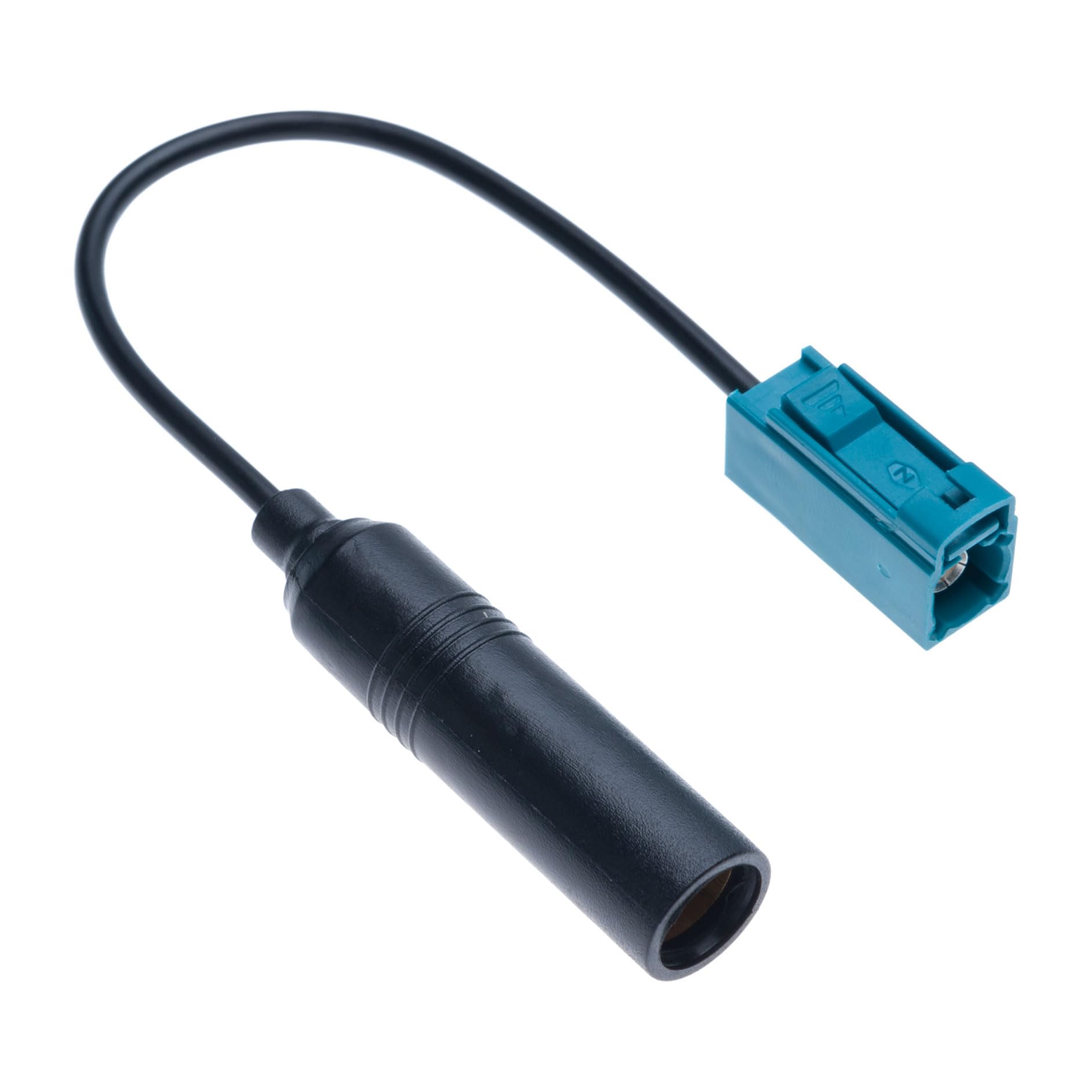 Keple Fakra Z to DIN Female Aerial Pigtail Antenna Adapter DAB Car Stereo FM AM Radio Adaptor Cable Compatible with Pioneer Clarion Kenwood Alpine JVC Media Player Receiver Connector (15cm)