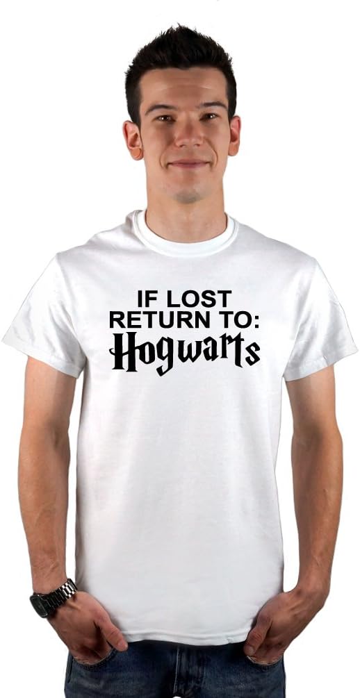 Men's If Lost Return to Hogwarts T-Shirt XXX-Large White