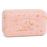 Pre de Provence Artisanal French Moisturizing Soap Bar, Shea Butter Enriched, Quad Milled for Long Lasting Rich Smooth Lather, 5.3 Ounce, Rose Petal