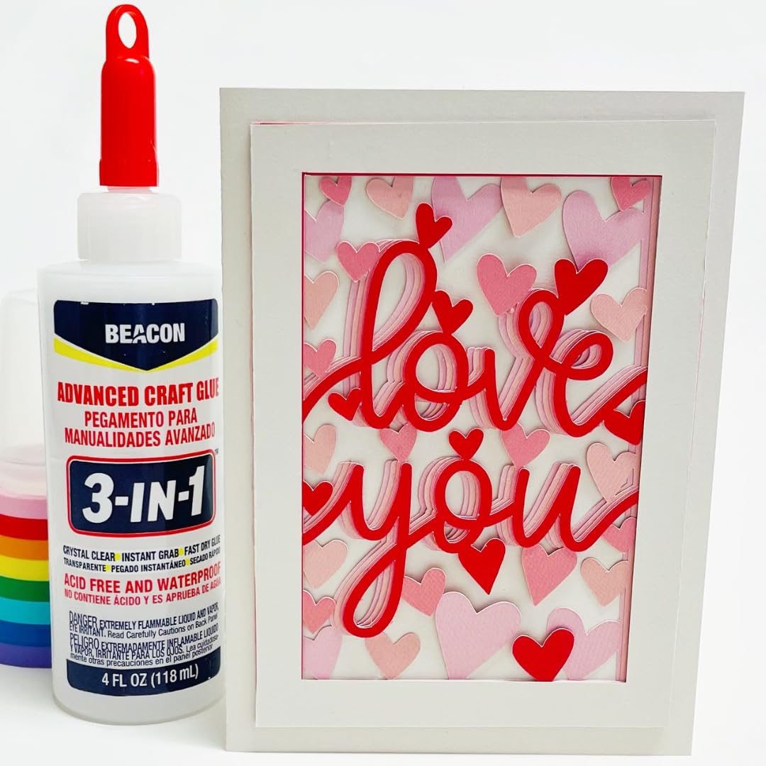 BEACON 3-in-1 Advanced Craft Glue - Fast-Drying, Crystal Clear Adhesive for Wood, Ceramics, Fabrics, and More, 4-Ounce