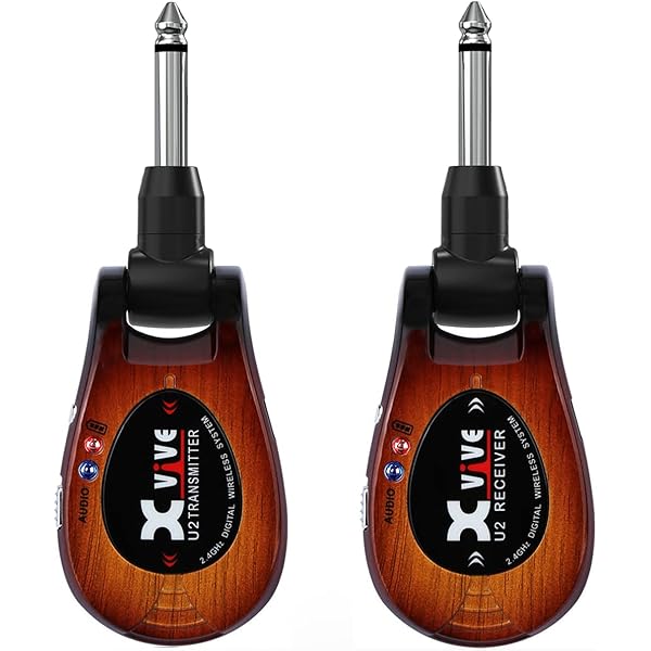Xvive U2 Wireless Guitar System With CU2 Case - 2.4GHz Wireless For Guitar & Instruments