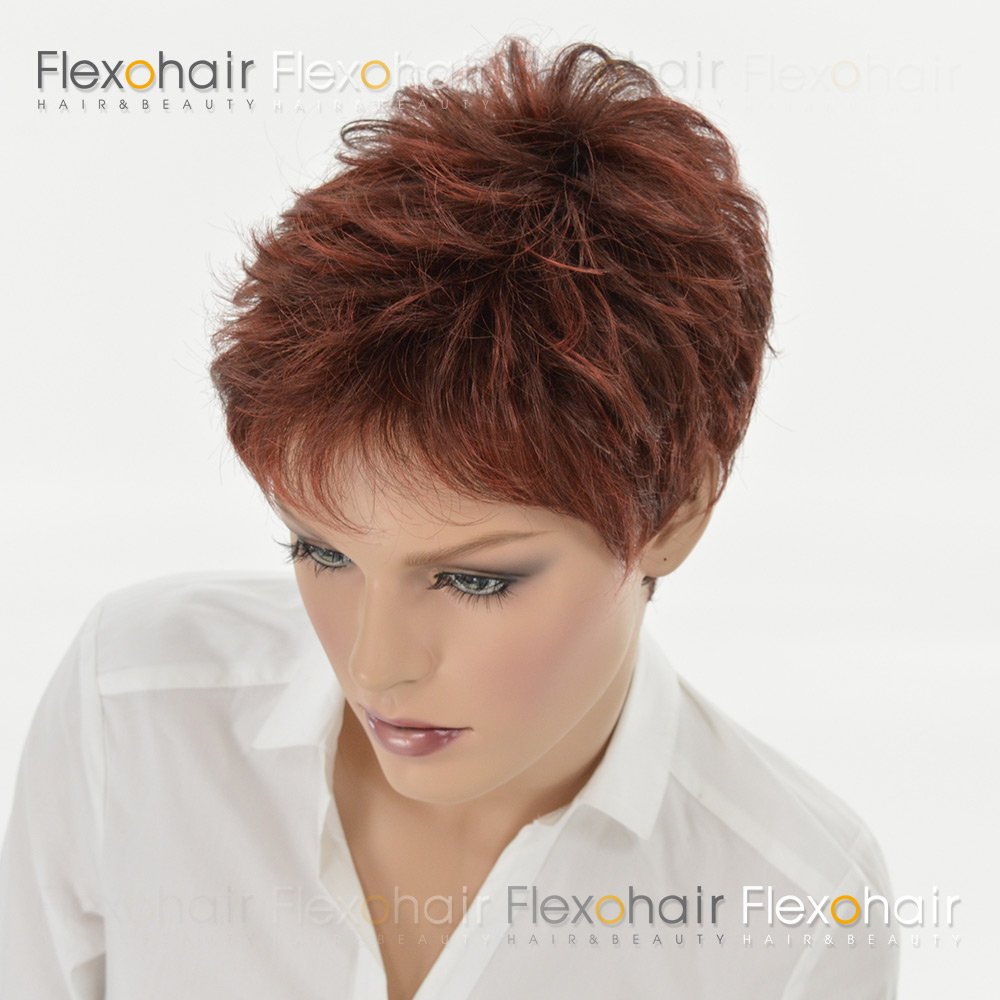 Amazon Com Tab Wig Petite Cap Color Hot Chili Mix Ellen Wille