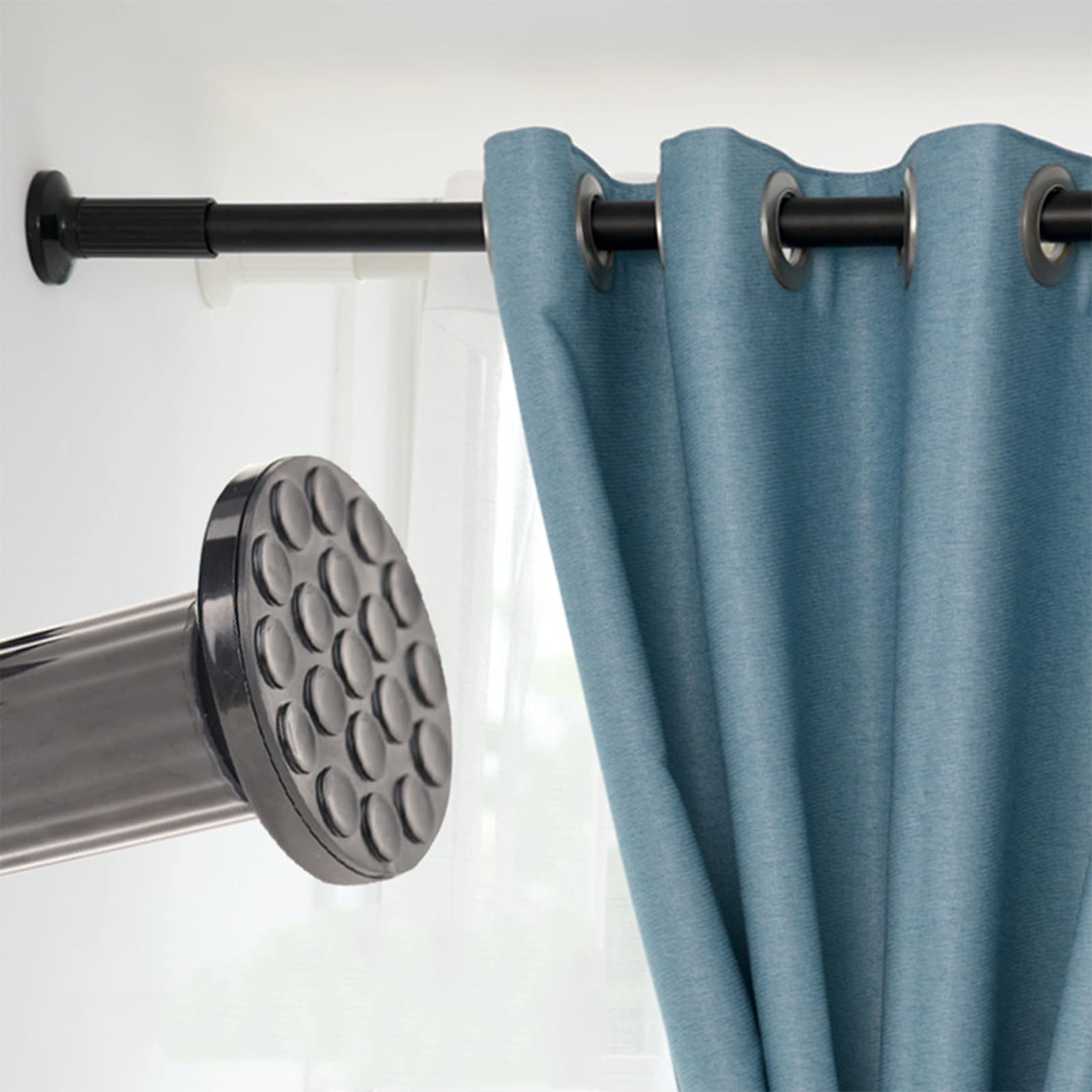 178cm-227cm Long Tension Curtain Rod, No Drilling Extendable Stainless Steel Curtain Pole for Windows and Bathroom,Telescopic Shower Curtain Rod, Room Divider