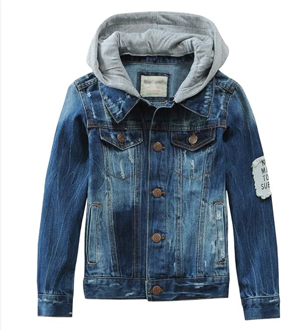 boys denim hoodie